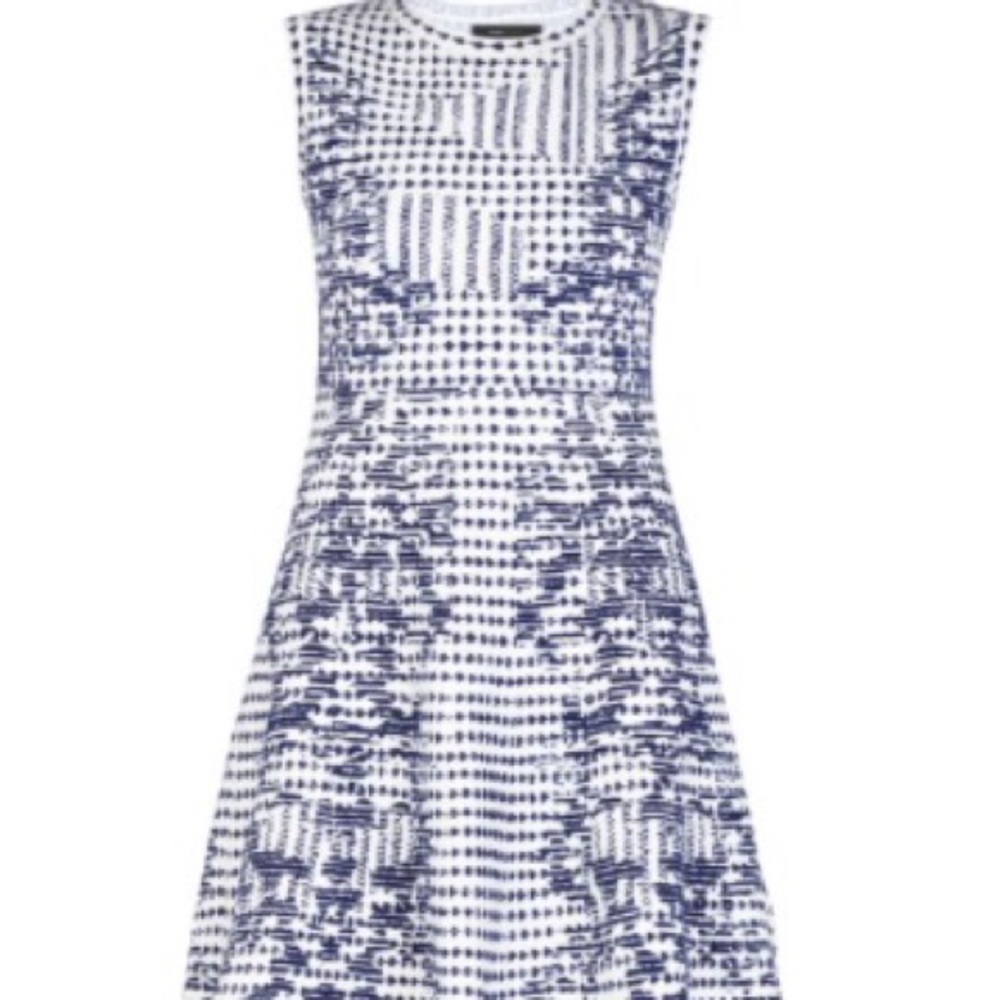 BCBGMaxAzria Melina Ikat Flounced-Hem Dress